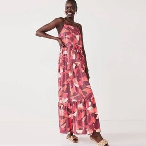 Nine West Pink Tiered Maxi Dress